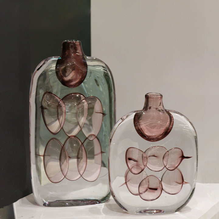 Claris - Medium/Large Modern Designer Clear Glass Art Vases