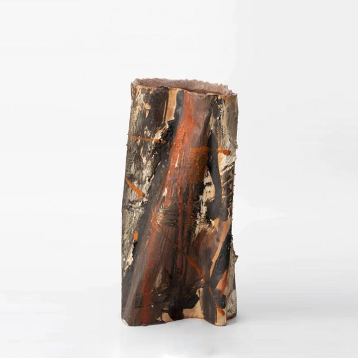Ferrynx - 14.9 inch (38cm) Tall Wabi-Sabi Sculptural Ceramic Artistic Vase