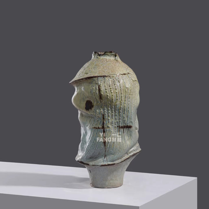 Marrow - 14.9 inch (38cm) Large Wabi-Sabi Handmade Ceramic Vase